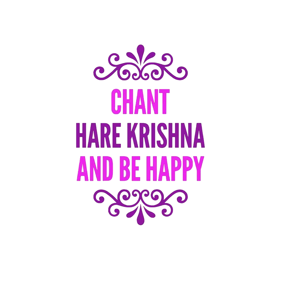 Chant Krishna And Be Happy Sticker